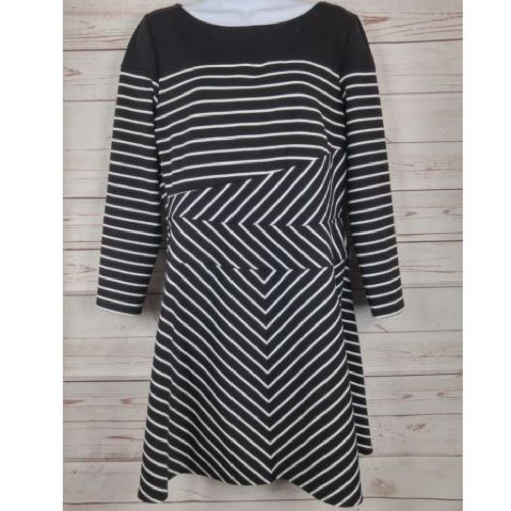BCBG Max Azria Long Sleeved A Line Dress